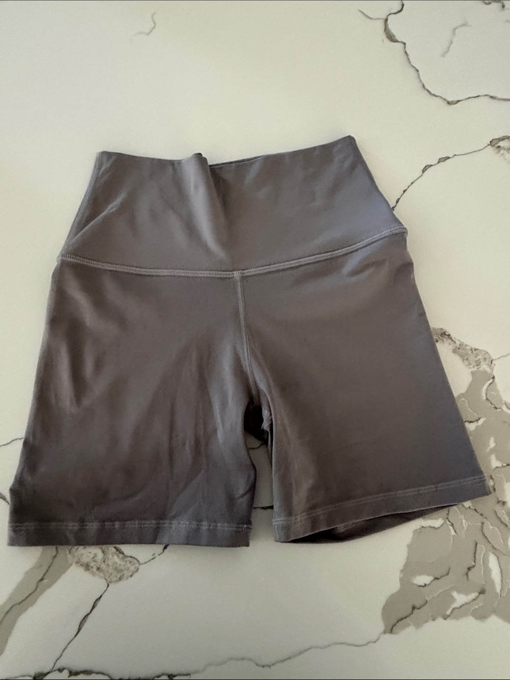 SET Active High-Rise Bike Shorts in Charcoal Gray